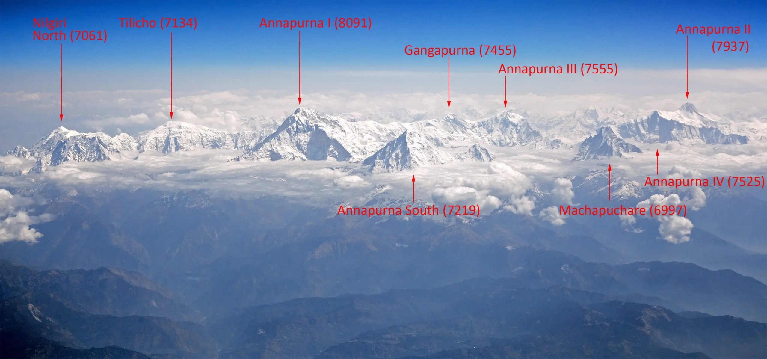 Annapurna Mountain Range; Annapurna circuit trek